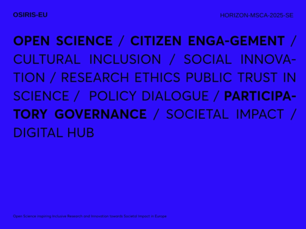 OSIRIS-EU It’s official: MENTOR in Culture is a partner in a new Horizon Europe project.